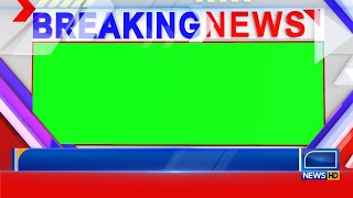 Breaking News Template Green Screen  Broadcast News Frame  Free to Use [upl. by Lura]