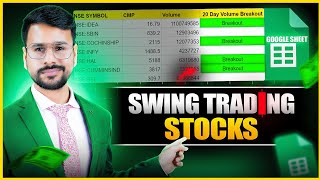 AUTOMATIC Swing Trading Stock Selection with Google Sheet  Swing Trading For Beginners [upl. by Woodcock]