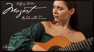 Turkish March MOZART  Rondo Alla Turca on Classical Guitar  VERA DANILINA at Siccas Guitars [upl. by Aissert]