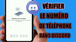 Comment obtenir une vérification sur Discord  Comment vérifier le numéro de téléphone dans Discord [upl. by Dosi]