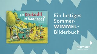 Ein Krokodil im Badesee  Bilderbuch Buchtrailer [upl. by Shaughnessy245]