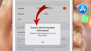 Fixed✅ Cannot verify payment information contact Apple Support for more information 2024 [upl. by Auohp]