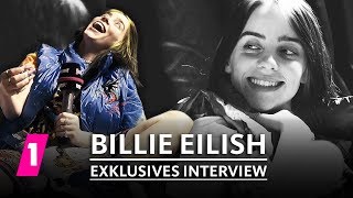 Billie Eilish im Interview beim Lollapalooza 2019  1LIVE Exklusiv [upl. by Enyallij120]