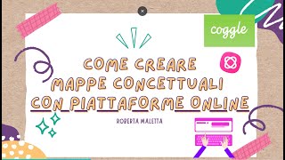 Come fare una mappa concettuale con piattaforme online Coggle e MindMeister [upl. by Leyameg]