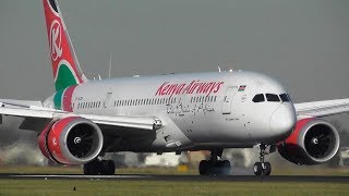 Plane Spotting at Amsterdam Schiphol Airport  Close up landings  Polderbaan [upl. by Lusa]