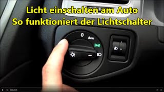 Autofahren lernen  Licht einschalten am Auto so gehts Autolicht schalten Abblendlicht [upl. by Packston]