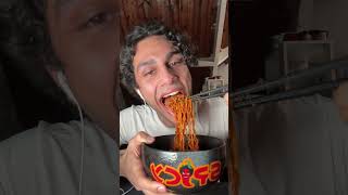 Spicy Korean Ramen ASMR No Sweat🥵 [upl. by Annairam171]