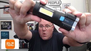 quotUnboxing and Review of Temu 200 Lumen Flashlight  Is It Worth the Hypequot [upl. by Horan]