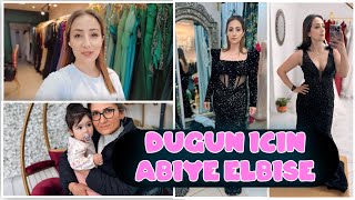 DÜĞÜNÜMÜZ VAR 🔥 ABIYE ELBİSE DENEDİK Dayim triplerde 🤣 izleyicilerim beni güldürdünüz ❤️günlük vlog [upl. by Eahsal]