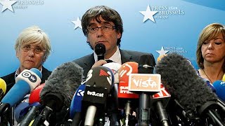 Full speech Puigdemont says hes not in Belgium to seek asylum [upl. by Nottus]