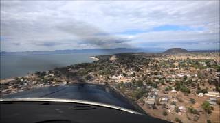 Beech G36 Club Makokola approach Lake Malawi 13072013 HD [upl. by Ysiad526]