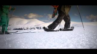 Inflatable snowshoes  great gadget for snowboard freeriders [upl. by Yand]