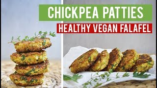 Vegan Chickpea Patties  My Version of Falafel Without DeepFrying [upl. by Aninad]