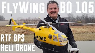 FlyWing  BO 105  RTF  Scale GPS Heli Drone [upl. by Yorke]