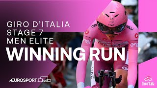 THRILLING TIME TRIAL 😮‍💨  Giro DItalia Stage 7 Race Finish  Eurosport Cycling [upl. by Flosi]