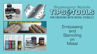 Embossing and Stenciling on Metal [upl. by Ahsem]