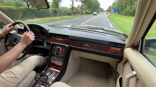 Mercedes Benz W116 450 SEL 69  Driving Video  Oldenzaal Classics [upl. by Eudocia]