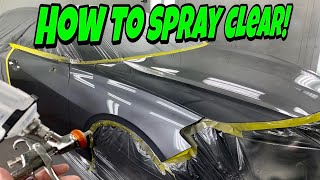 Car Painting How to Spray the BEST LOOKING Clearcoat [upl. by Rosena]