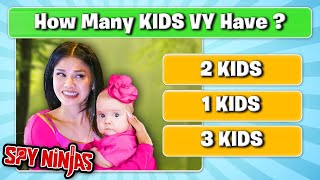 VY QWAINT HAS A BABY 👶🥳 SPY NINJAS QUIZ CHALLENGE 🌟🤔 ft Chad Wild Clay Vy Qwaint Regina Daniel [upl. by Southard]