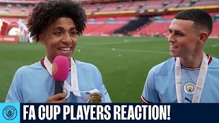 quotITS AN ABSOLUTE JOYquot  Gundogan Foden Lewis and Stones FA Cup Reaction [upl. by Ronni]