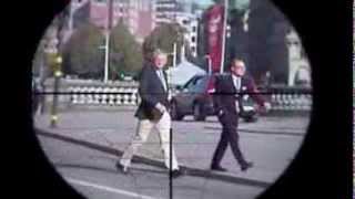 Carl Bildt target at Bilderberg Summit in Sweden [upl. by Natrav]