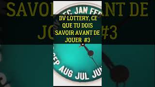 DV LOTTERY  REGARDE CETTE VIDEO AVANT DE JOUER dvlottery2026 lotteryvisa shorts shortvideo [upl. by Letsou]