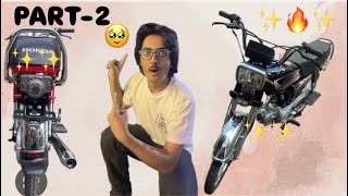 HONDA CD 70 MODIFICATION 2025 MODEL  MODIFICATION KI BOHT SASTI SHOP MIL GAYI  PART2 [upl. by Analart]