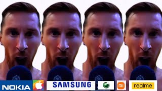 Lionel Messi siuuu  Cristiano Ronaldo Siuuu but in famous Phone ringtones [upl. by Landahl]