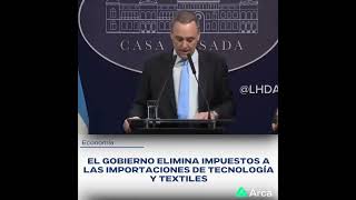 EL GOBIERNO ELIMINA IMPUESTOS A LAS IMPORTACIONES DE TECNOLOGÍA Y TEXTILES shorts [upl. by Anival880]