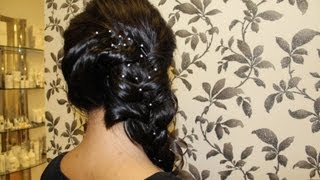 HOW TO Indian Side Braid Hair Style Tutorial [upl. by Sillyhp]