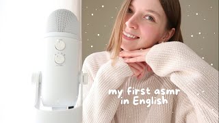 My First ASMR in English ✨ Cute accent amp Positive Affirmations [upl. by Cesar986]