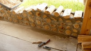 DIY cordwood construction  Semi tutorial [upl. by Langan]