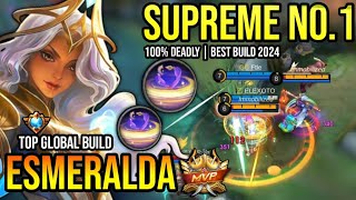 ESMERALDA BEST BUILD 2024  TOP GLOBAL ESMERALDA GAMEPLAY  MOBILE LEGENDS✓ [upl. by Mixie]