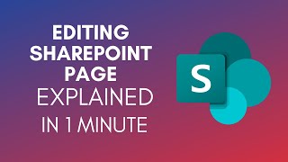 How To Edit SharePoint Page 2024 [upl. by Anirt861]