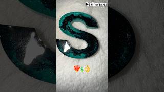 “S” art❤️‍🔥👌keychain resinart craft subscribe viralvideo [upl. by Whalen690]