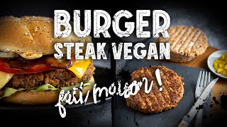 BURGER VEGAN  Steak maison aux PST [upl. by Gladwin732]