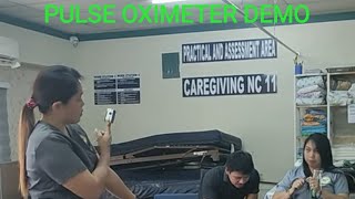 Part 6 PULSE OXIMETER demonstration ncii [upl. by Yme]