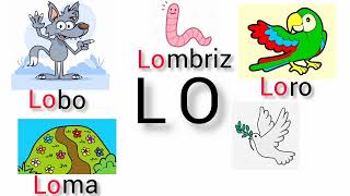 Sílabas La Le Li Lo Lu con “Lquot  Para Niños Syllables 4 Consonant 4 [upl. by Lohse]