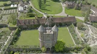 Aerial Exploration of Sissinghurst Castle Garden  Stunning Drone Footage [upl. by Etnad584]