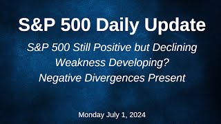 SampP 500 Daily Market Update for Monday July 1 2024 [upl. by Kamp]