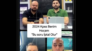 2024 Kpss Benim Hocam İlk Değerlendirme [upl. by Malcah]