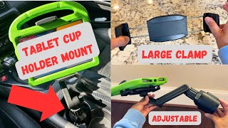 Best Tablet Cup Holder Car Mount for Tablet Ipad Review amp Demo [upl. by Sharon858]