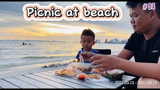 Picnic at the Beach with Family Vlog4 [upl. by Ramyar214]