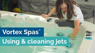 Guide to understanding using and cleaning the jets  Vortex Spas™ amp Swim Spas [upl. by Pontias160]