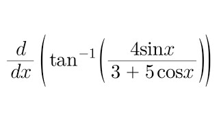 Derivative Practice 44 derivative of arctan4sinx3  5cosx [upl. by Jallier121]