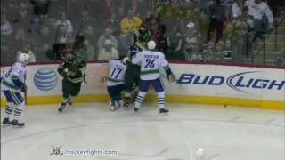 Darcy Hordichuk vs Derek Boogaard Feb 14 2010  Sportsnet feed [upl. by Ytoc]