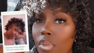 Sisterlock 1 week update How to style new Sisterlocks [upl. by Eisaj410]