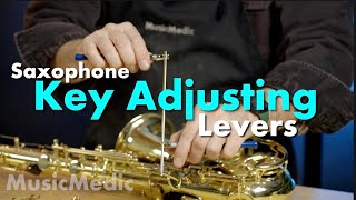 Saxophone Key Adjusting Levers by MusicMedic [upl. by Assenahs]