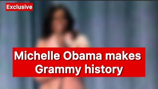 Michelle Obama makes Grammy history [upl. by Aierbma]