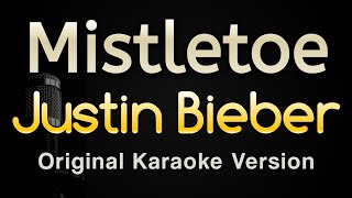 Mistletoe  Justin Bieber Karaoke Songs With Lyrics  Original Key [upl. by Casilde]